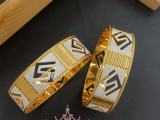 CNC WHITE GOLD BANGLE