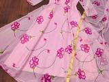 FABRIC: FOX GEORGEET WITH FLORAL DESIGN PRINT DESIGN *