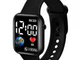 Square Electronic Watch for Men Women  alloy strap’s Colorful Fashion Sports gift watches