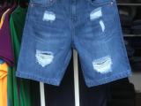 LEVI'S RIPPED DENIM SHORTS