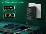 LDNIO Q367 65W GaN 3 PD USB Type C Original Fast Charging