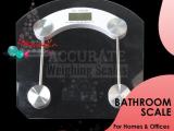 convinient black housable bathroom scale