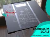 black fashioned household medical bathroom scale