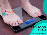 convenient black housable bathroom scale