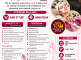 Ladies Salon Staff (Hair Stylist / Beautician)